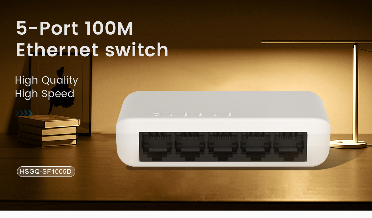 Switch Ethernet 100M de 5 portas-1