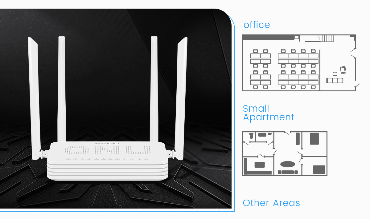 Gigabit WiFi de banda dupla5 ONU-9