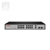 16 * câmera CCTV com switch PoE gerenciado por porta