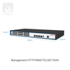 24 Port L3 Core Switch Gerenciou Gigabit na rede