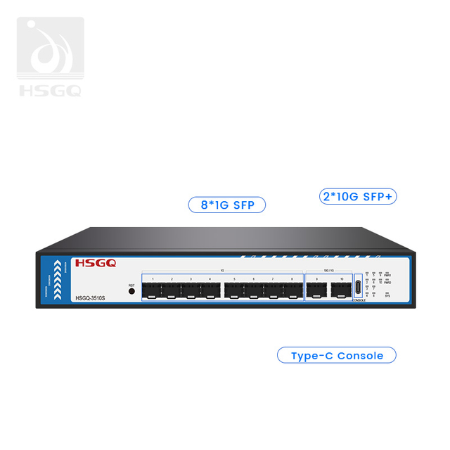 Switch óptico gerenciado L2 com 2*10G SFP+