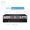 16 * câmera CCTV com switch PoE gerenciado por porta
