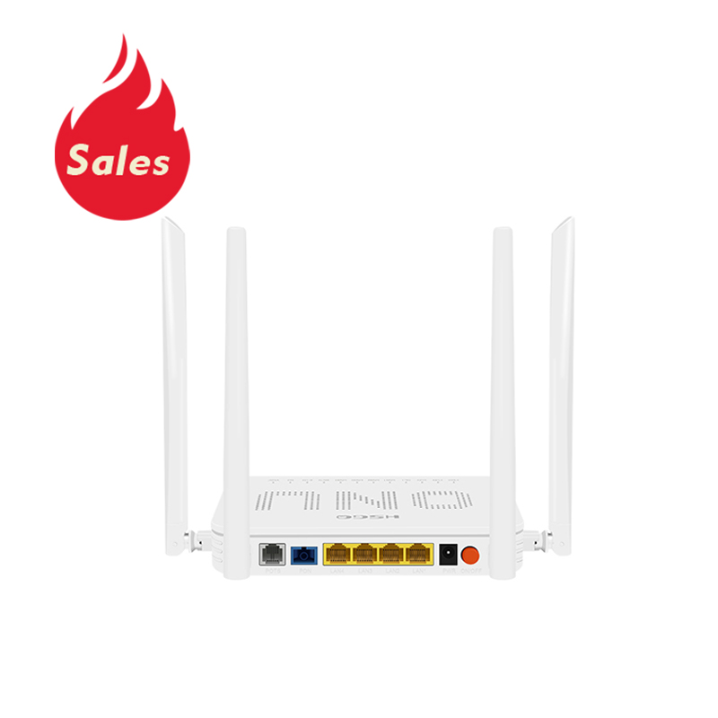 4 antenas Xpon Onu com cabo de voz para roteador