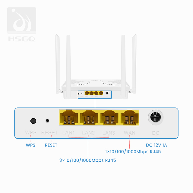 WIFI6 AX3000 Router de banda dupla para OLT